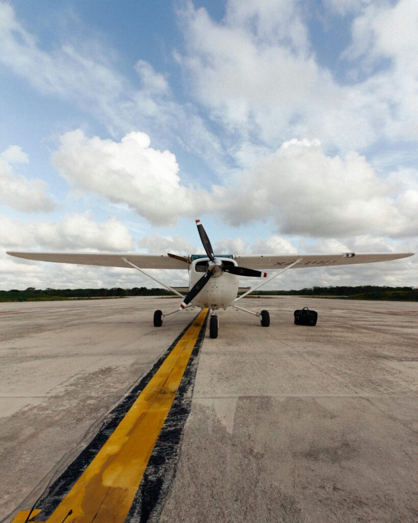 Light Aircraft on runway