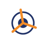 propeller on aircraft view from front