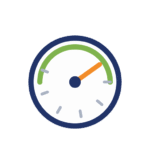Aircraft gauge with dial needle readout