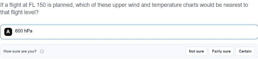 Current Solutionbank confidence prompt with Not sure, Fairly sure and Certain choices